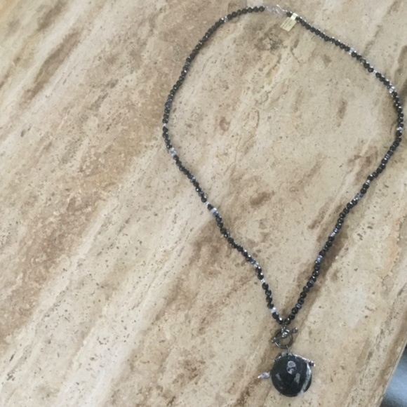 BRAND NEW Chan Luu 33” Black Sardonyx Necklace with Pendant - Picture 2 of 9